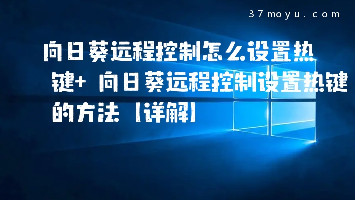 向日葵远程控制怎么设置