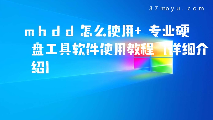 mhdd怎么使用 专业硬盘