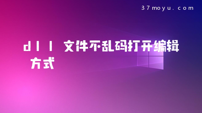 dll文件不乱码打开编辑