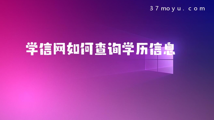 学信网如何查询学历信息