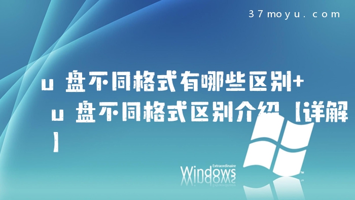 u盘不同格式有哪些区别 