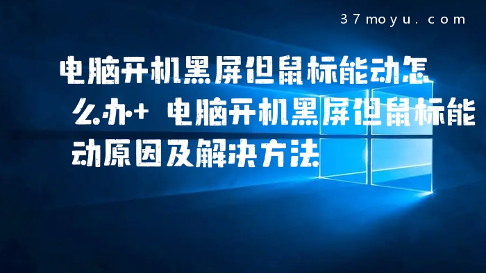 电脑开机黑屏但鼠标能动