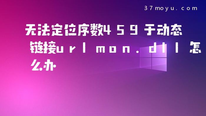 无法定位序数459于动态