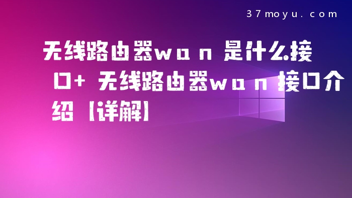 无线路由器wan是什么接